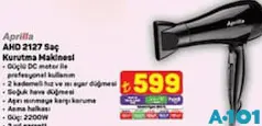 APRİLLA AHD 2127 SAÇ KURUTMA MAKİNESİ